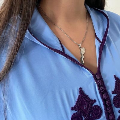 Morocco Map necklace